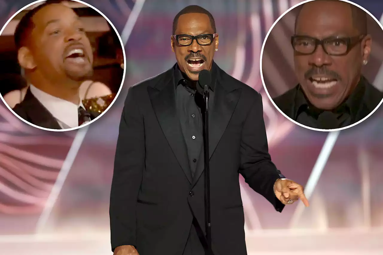 Eddie Murphy invokes Will Smith’s ‘f- -k’ slap at Golden Globes 2023