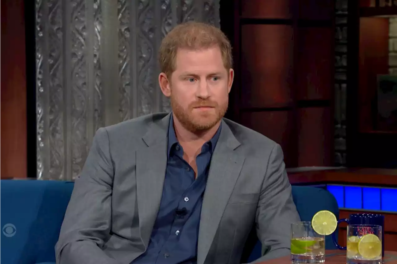 Prince Harry Tells Colbert He Wrote About Killing 25 People to 'Reduce' Suicides