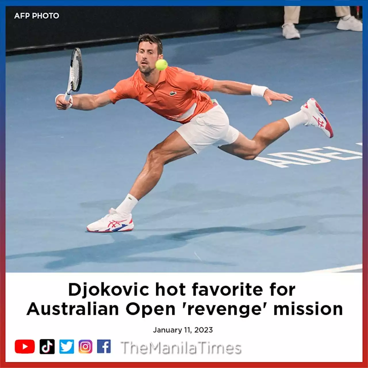 Djokovic hot favorite for Australian Open 'revenge' mission