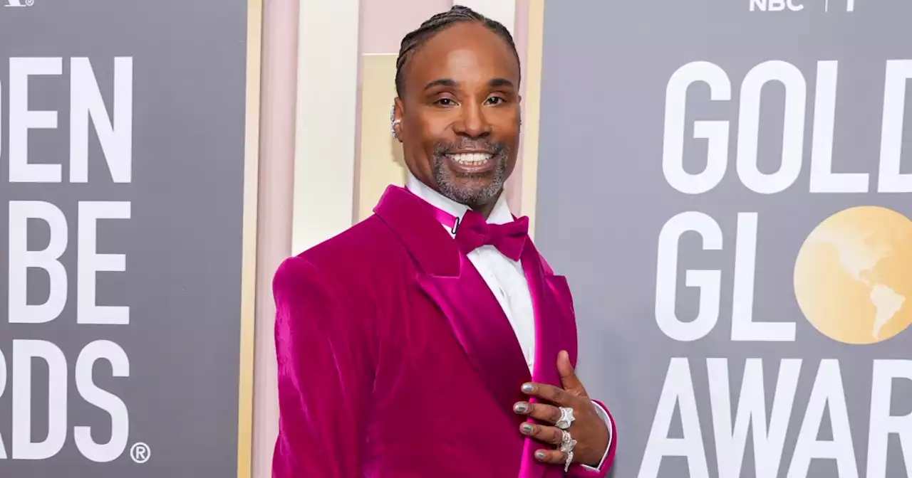 Billy Porter’s Golden Globes gown is a tribute to his iconic 2019 velvet tuxedo dress