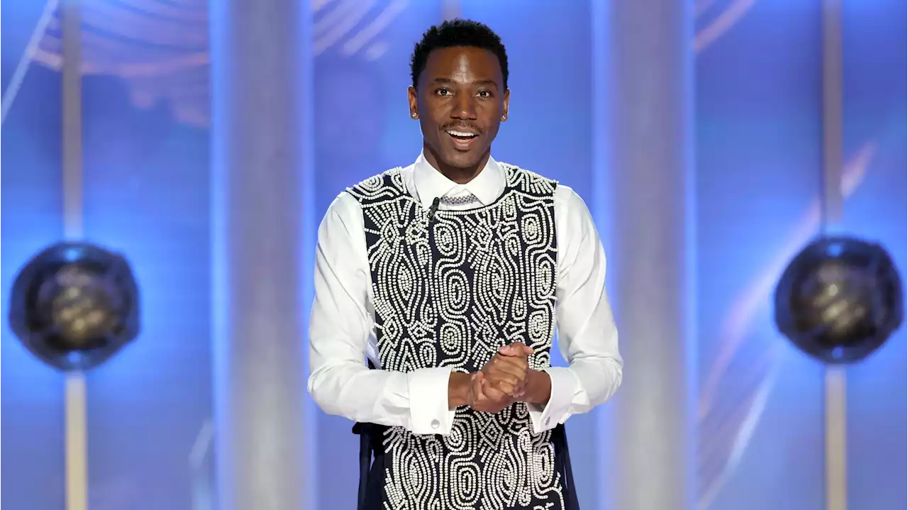 Host Jerrod Carmichael Brought His Fashion A-Game to the Golden Globes