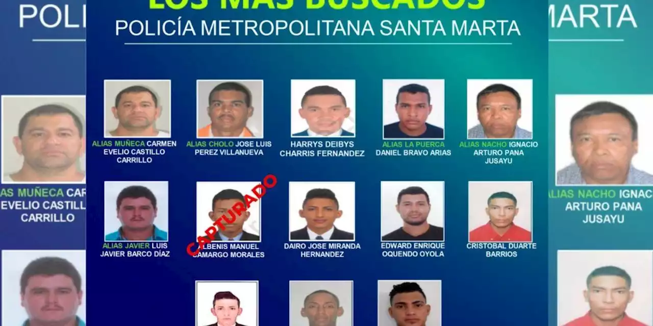 Policía de Santa Marta ya le puso rostro al cartel de “los más buscados”