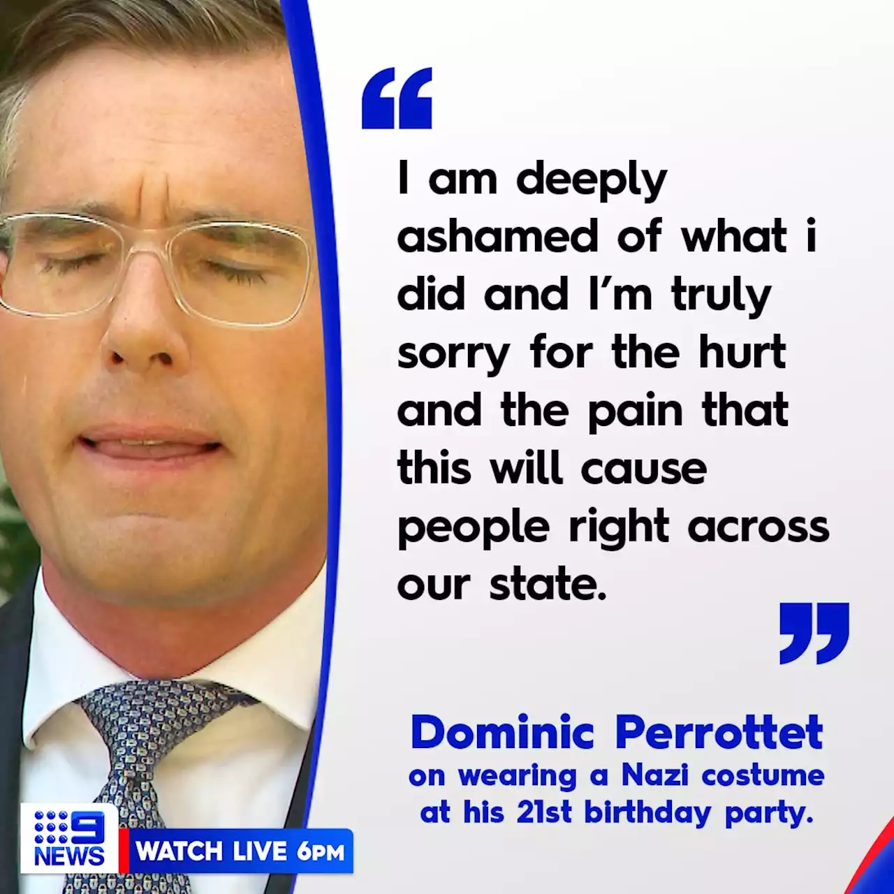 NSW Premier Dominic Perrottet apologises for wearing Nazi costume