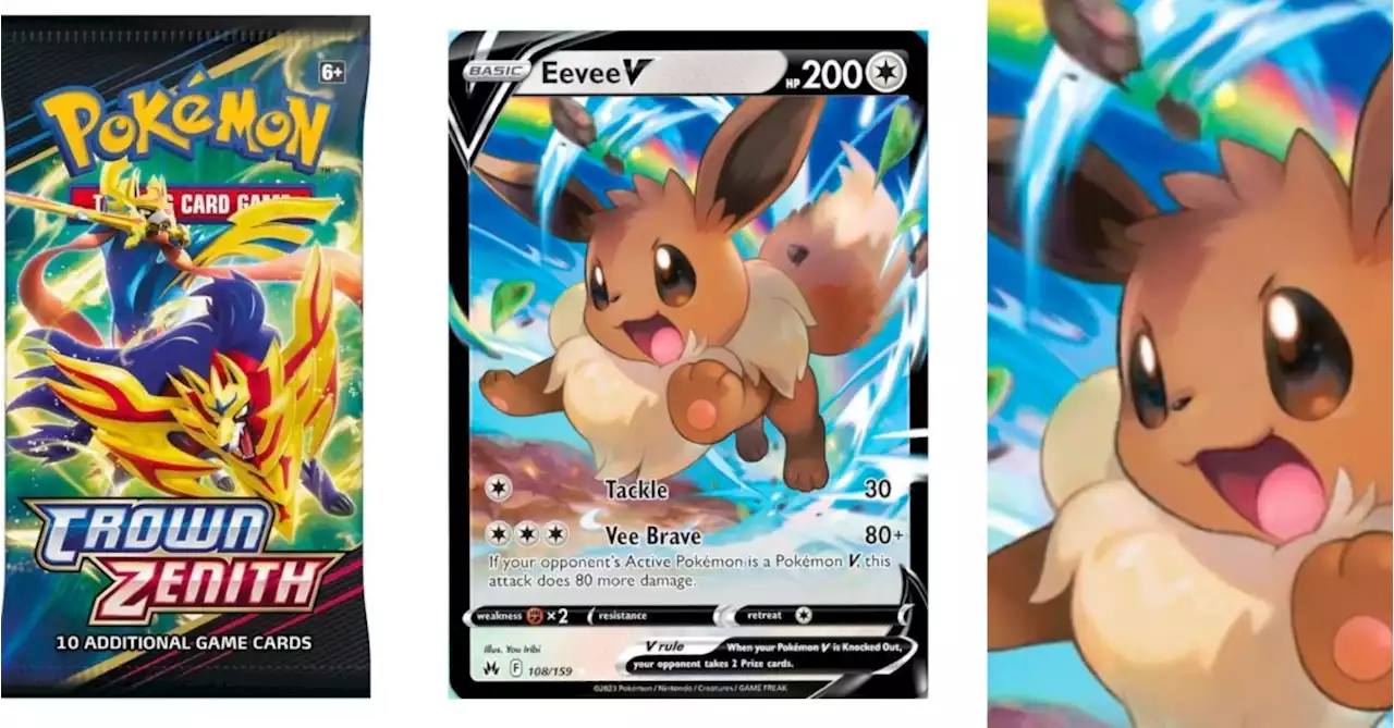 Pokémon TCG: Crown Zenith’s English Eevee V Revealed