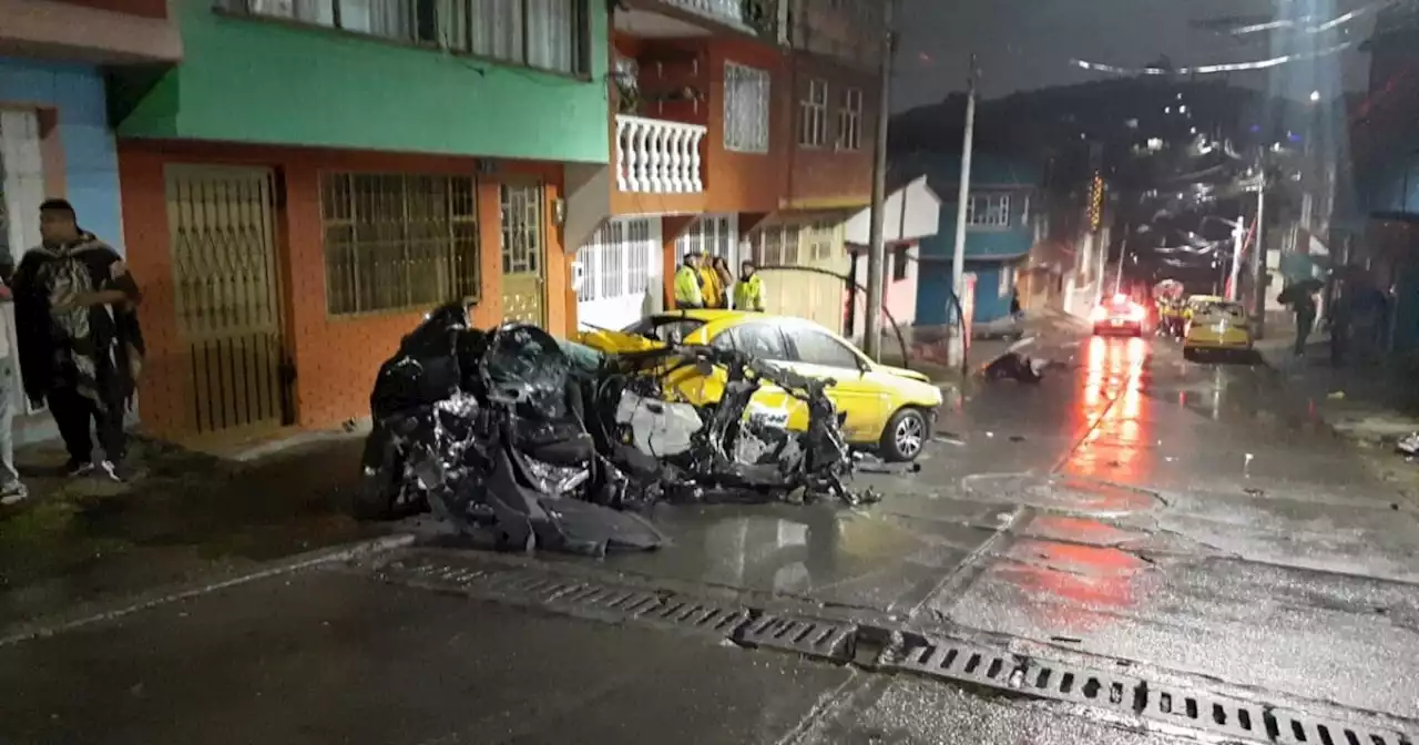 Grave accidente en Bogotá: camión se quedó sin frenos y embistió ocho vehículos en San Cristóbal