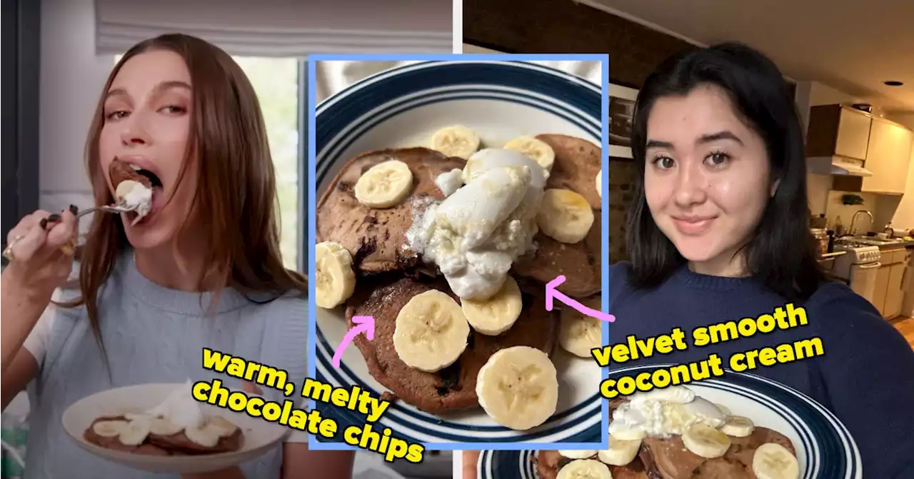 Hailey Bieber Swears By This Chocolate Banana Pancake Recipe, So I Tried It And It's The Only Thing I'll Be Eating For Breakfast For A While