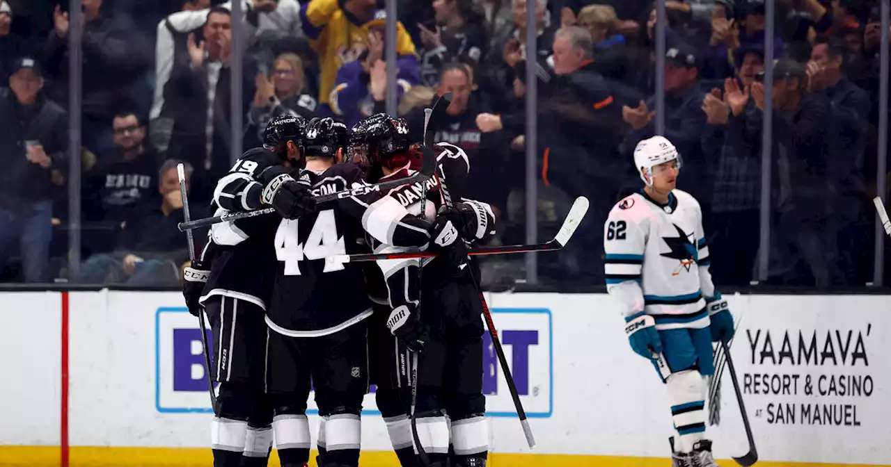 Kings pull away in third, hold on for 4-3 win over Sharks