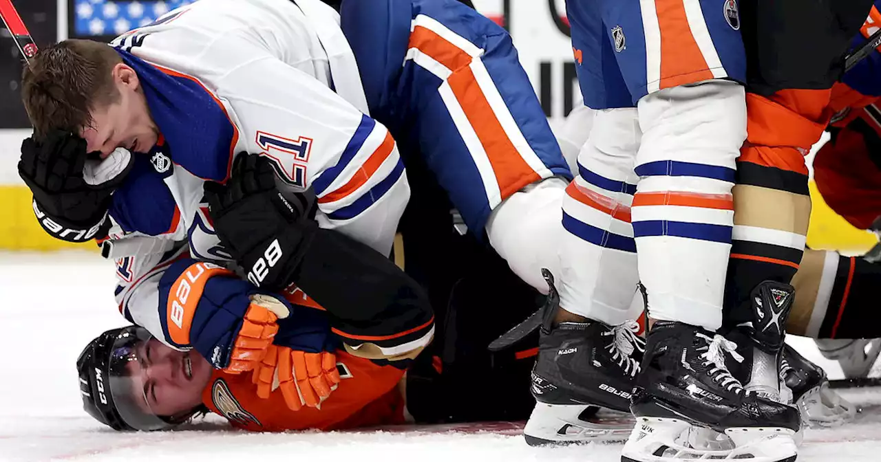 Kostin, McDavid lead Oilers' 6-2 rout of last-place Ducks