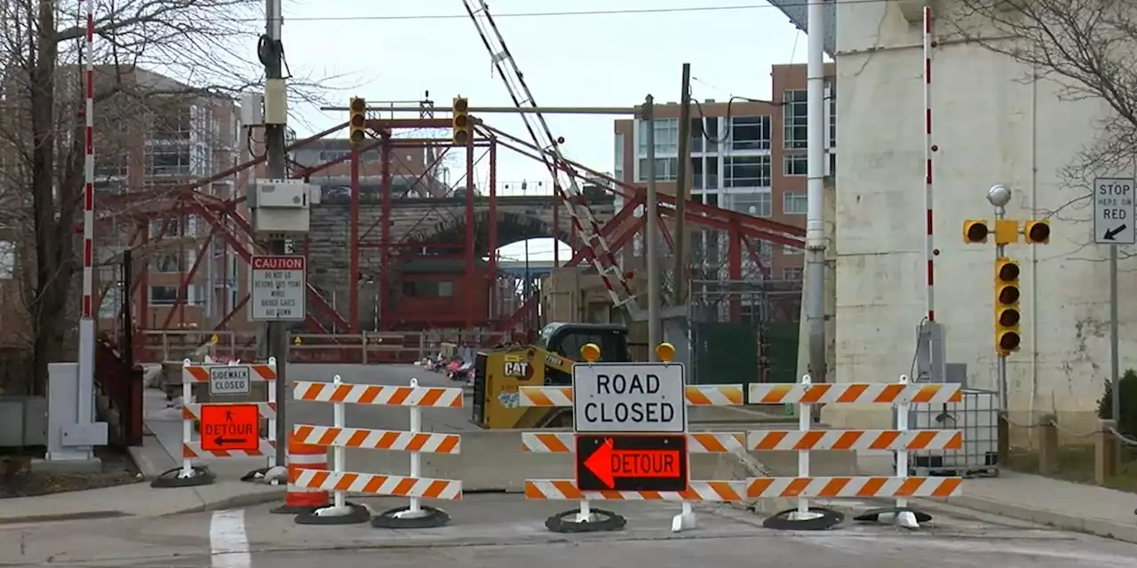 Construction on Center Street Bridge in The Flats expected to end summer 2023