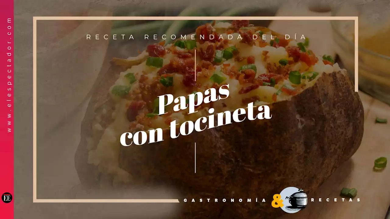 Paso a paso para preparar papas con salsa de tocineta y crema agria