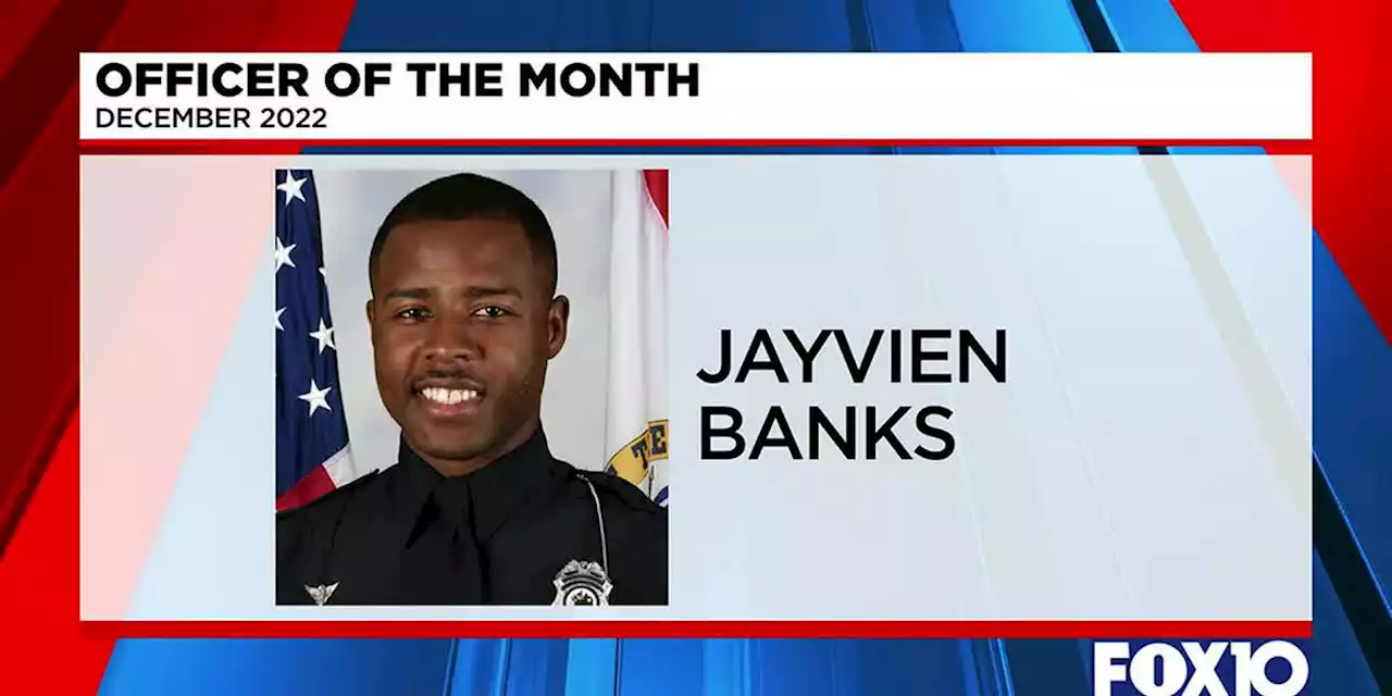 Jayvien Banks named MPD’s December Officer of the Month