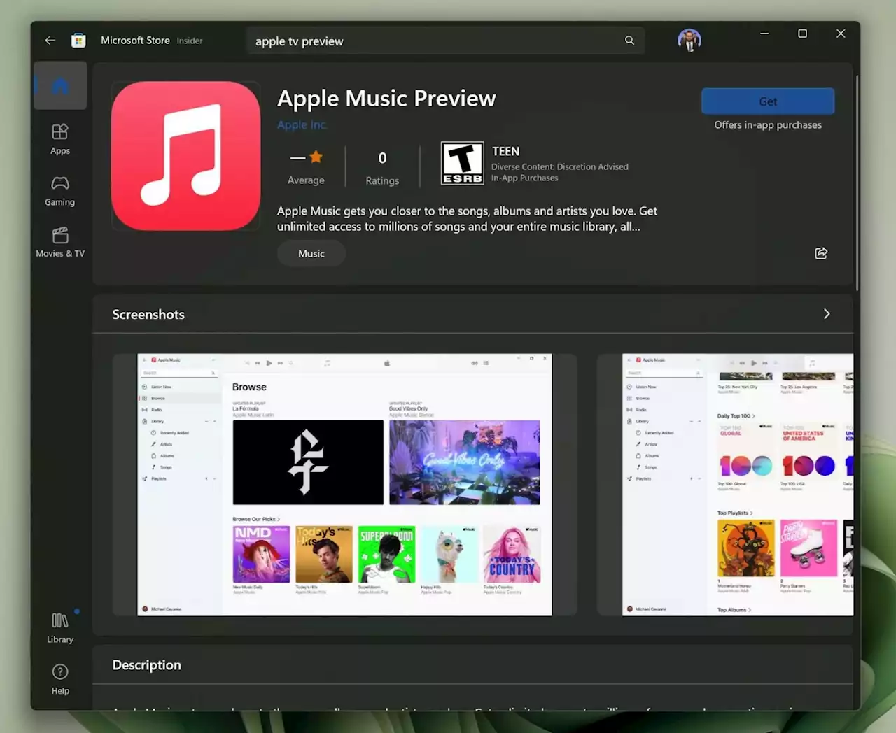 Sur Windows, Apple Music et Apple TV s'apprêtent à devenir plus simples à utiliser