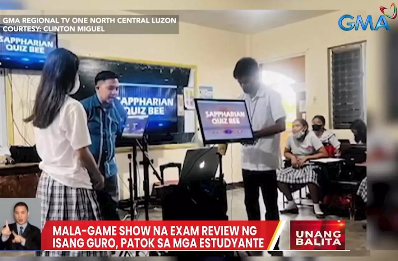 Guro, mala-game show ang exam review para sa kaniyang mga estudyante