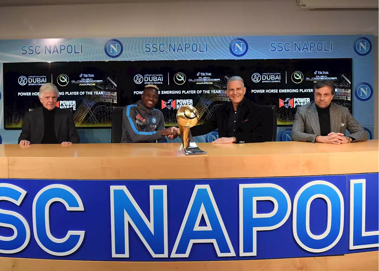 Victor Osimhen awarded the Globe Soccer Power Horse Emerging Player of The Year in Naples, Italy | The Guardian Nigeria News - Nigeria and World News