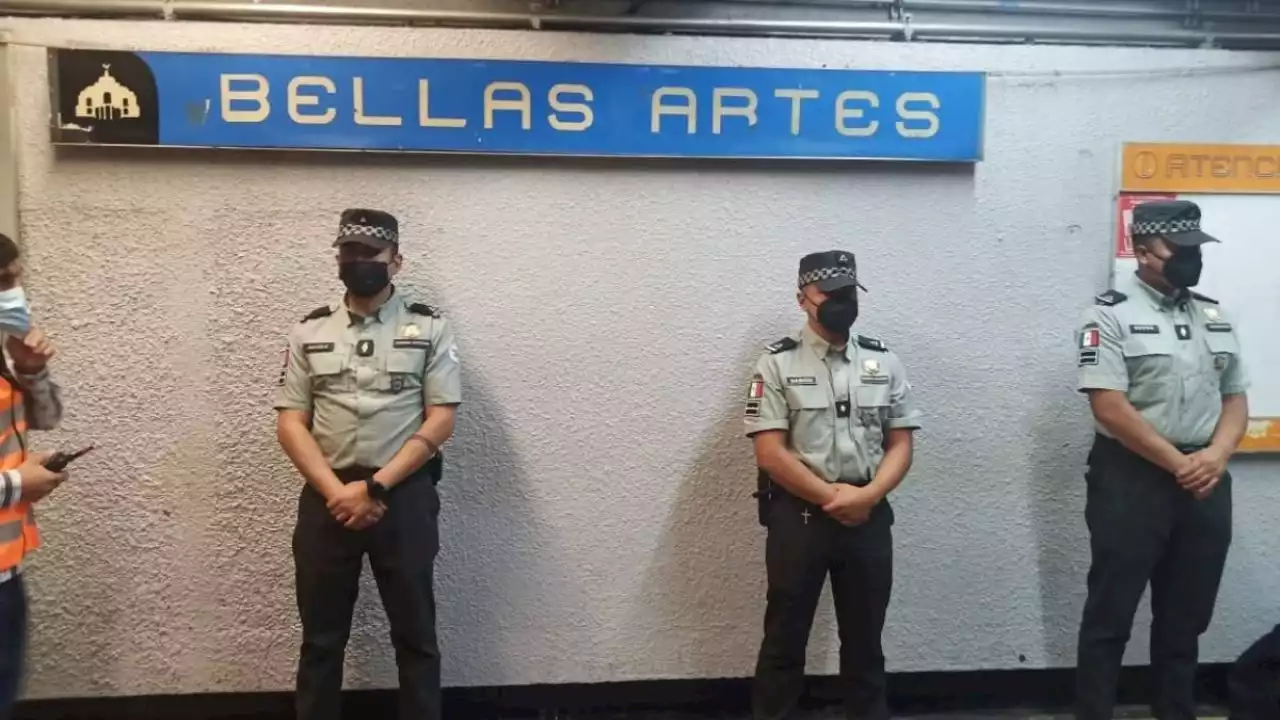 FOTOS | Llega la Guardia Nacional al Metro de la CDMX: los efectivos no portan armas