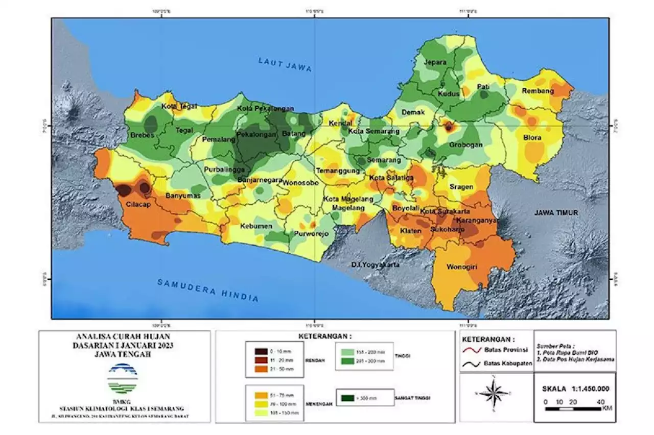 Prakiraan Cuaca Jateng hingga Februari 2023: Tetap Waspada Cuaca Ekstrem