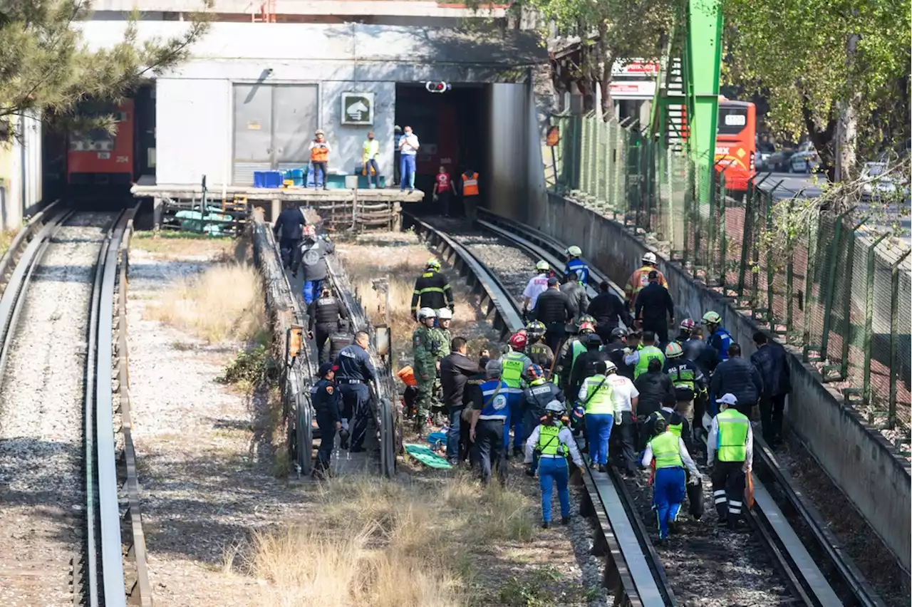 Caja negra de uno de los trenes accidentados, hallada en un vehículo: Sheinbaum