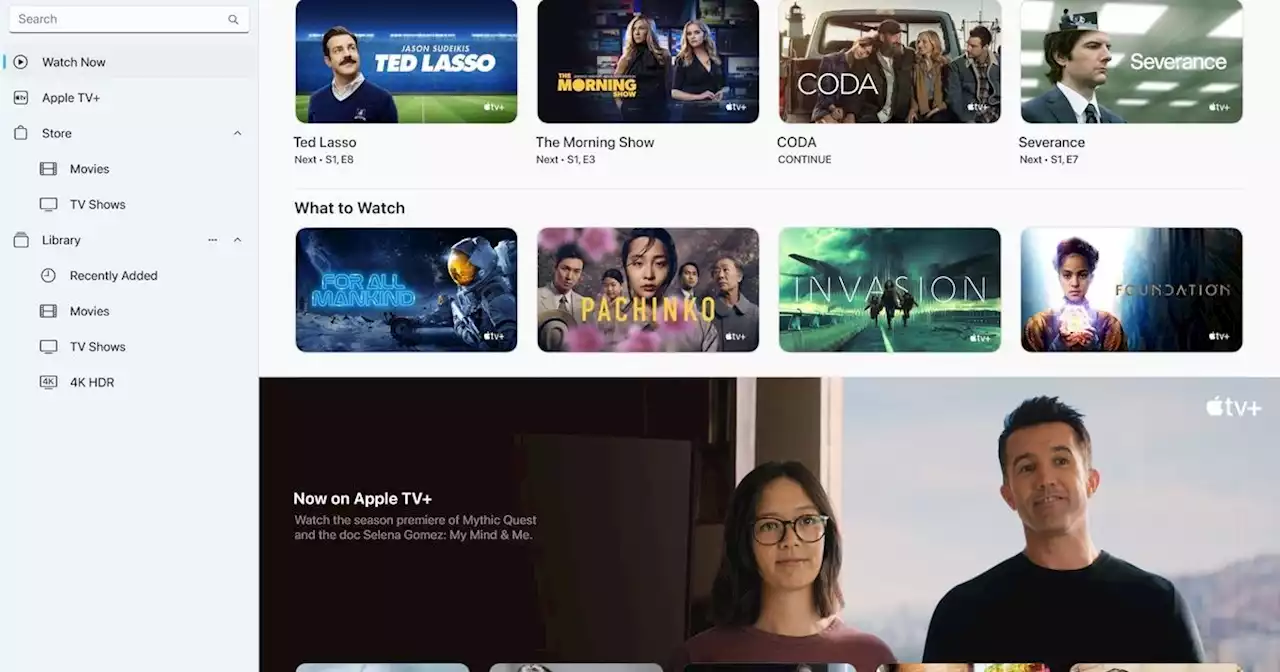 Apple TV et Apple Music arrivent en préversion sur le Microsoft Store