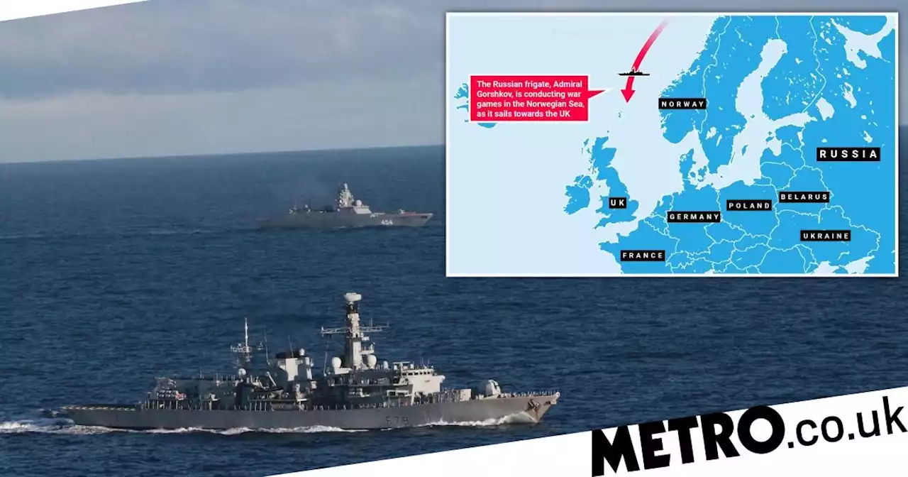 Royal Navy tracking Russian warship carrying hypersonic missiles in North Sea