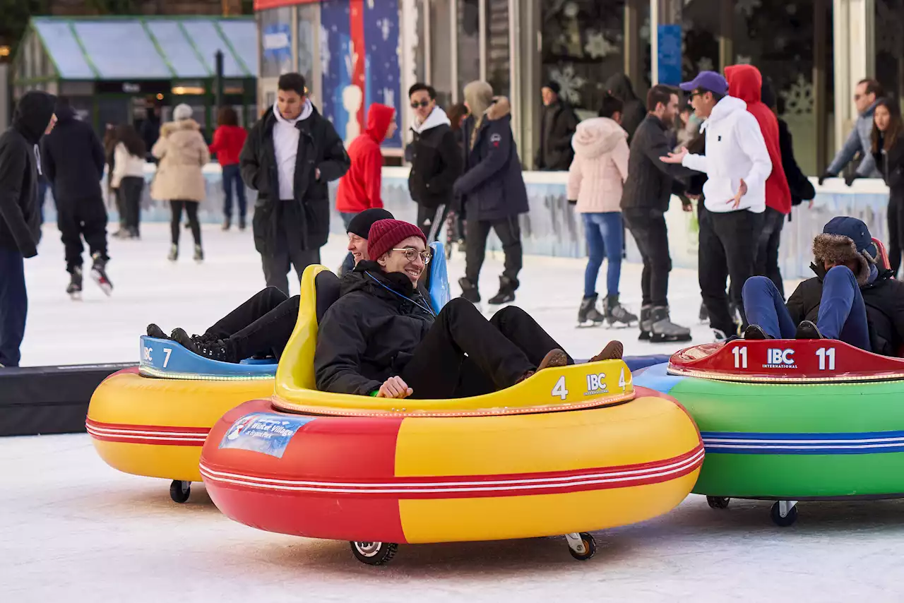 Bumper Cars on Ice Return to Bryant Park Friday