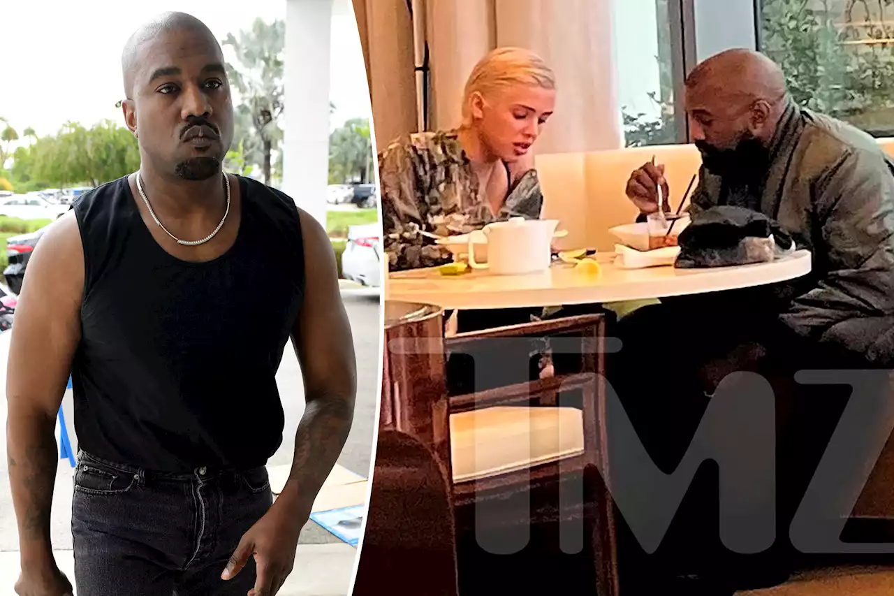 Kanye West sparks dating rumors with mystery blonde while dining together