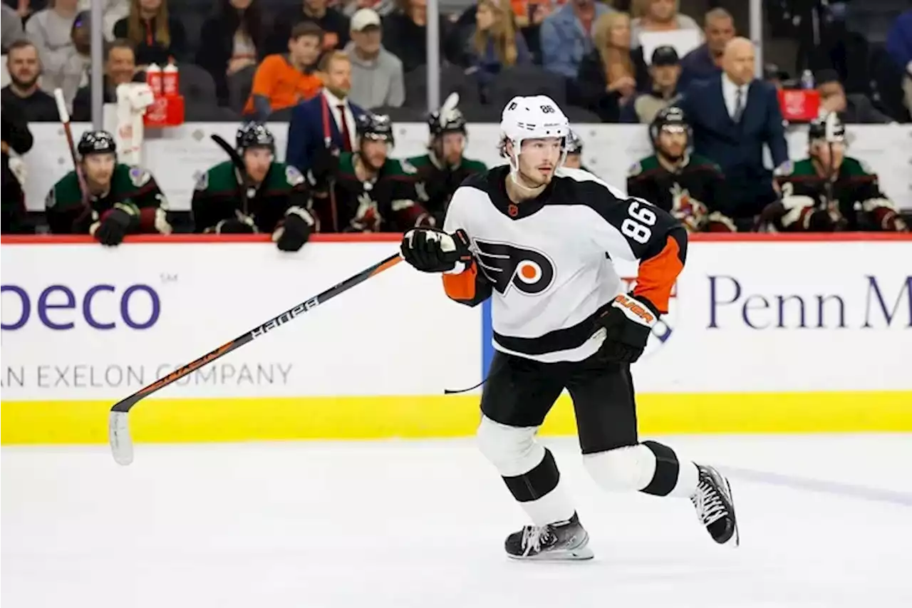 With eight points in nine games, Flyers’ Joel Farabee is ‘starting to find that jump’ again