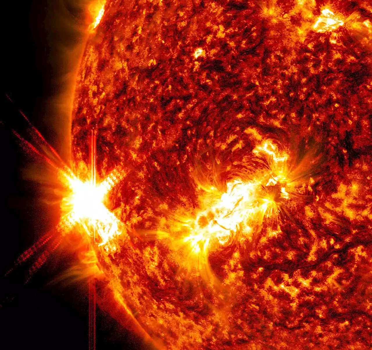 Explosive X1.9 Class Solar Flare Erupts From the Sun