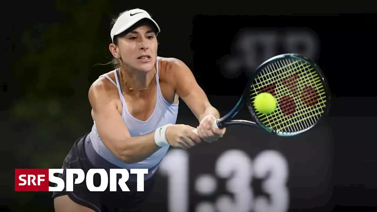 Halbfinal am Freitag bei SRF - Bencic ringt Garcia in Adelaide nieder