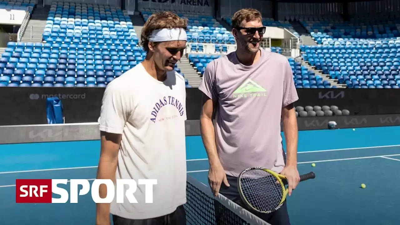 Sport-Grössen unter sich - Zverev trainiert in Melbourne mit Nowitzki