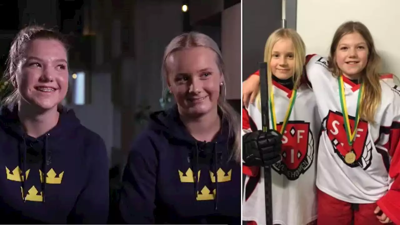 Ishockey: Barndomskompisarna Ebba Hedqvist och Mira Hallin spelar JVM ihop