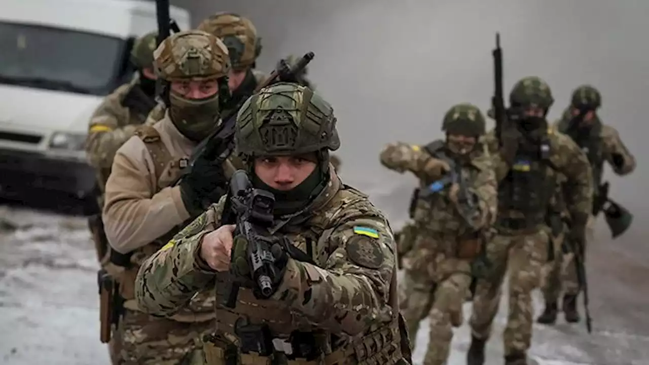 Militer Ukraina Ikuti Latihan Militer Bersama di Tengah Invasi Rusia