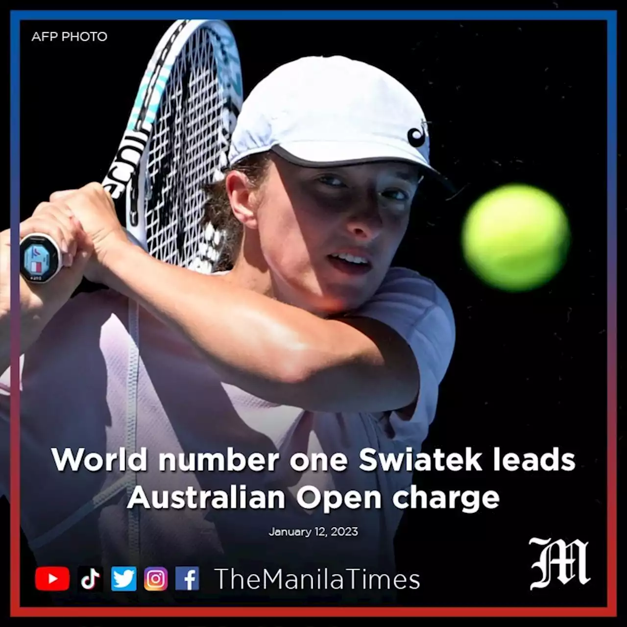 World number one Swiatek leads Australian Open charge