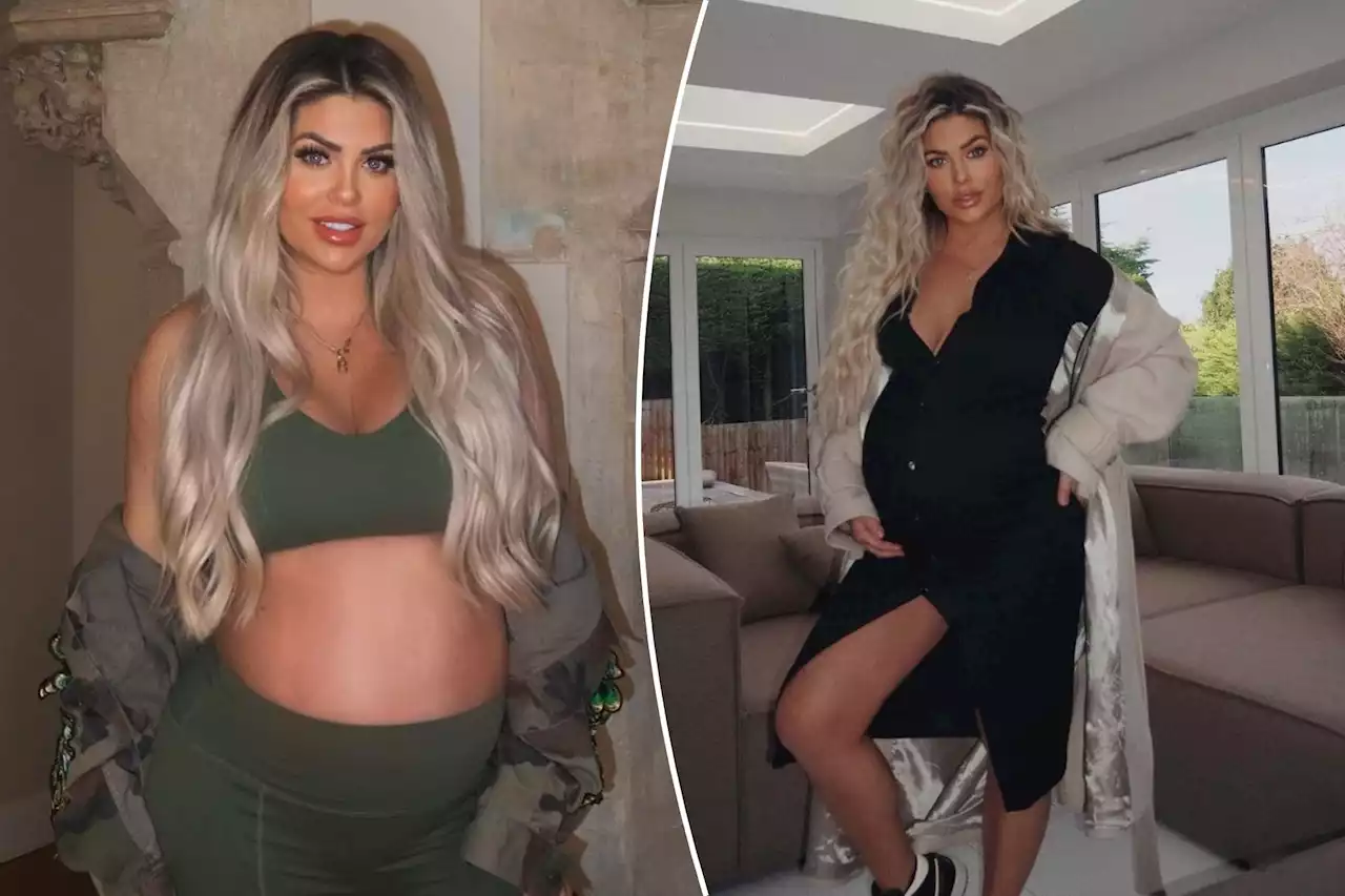 Pregnant Bianca Gascoigne reveals blossoming baby bump in tight-fitting leggings