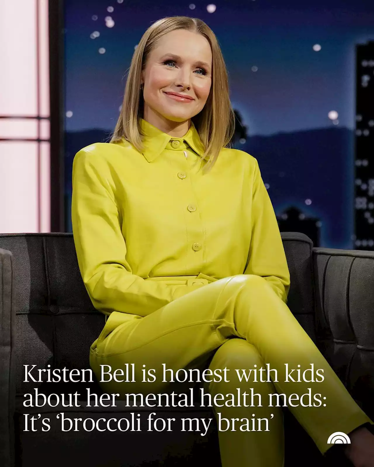 Kristen Bell tells daughters mental health meds are 'broccoli for my brain'