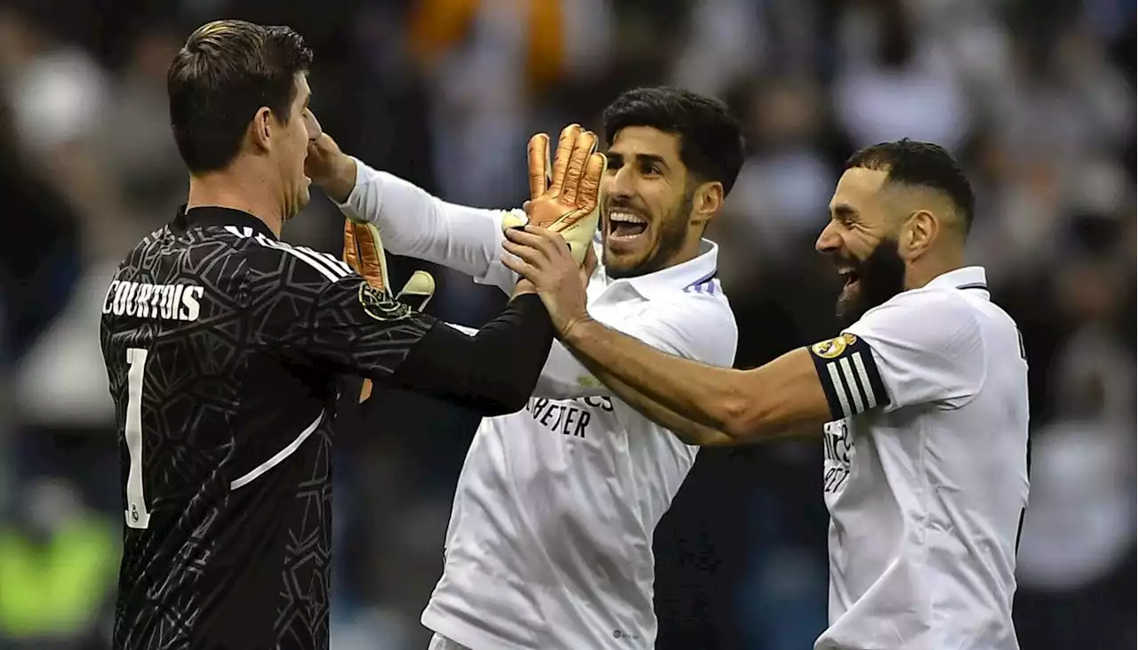 Courtois metió en la final de la Supercopa al Real Madrid