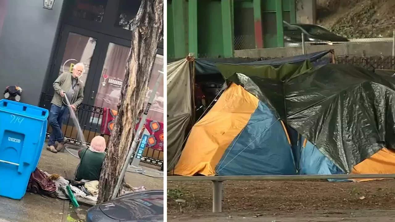 Viral video of hosed unhoused person raises concerns, questions for help for mentally ill