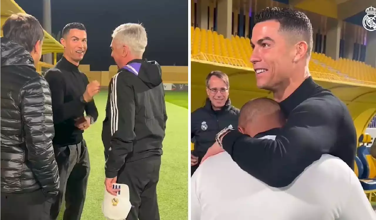 [Video] Un tierno: Cristiano Ronaldo se dio una paseadita en el entrenamiento del Real Madrid