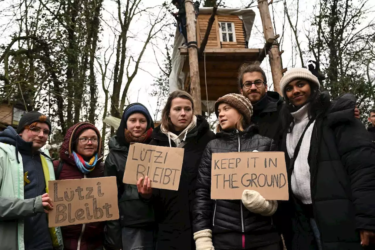 Greta Thunberg besucht Lützerath