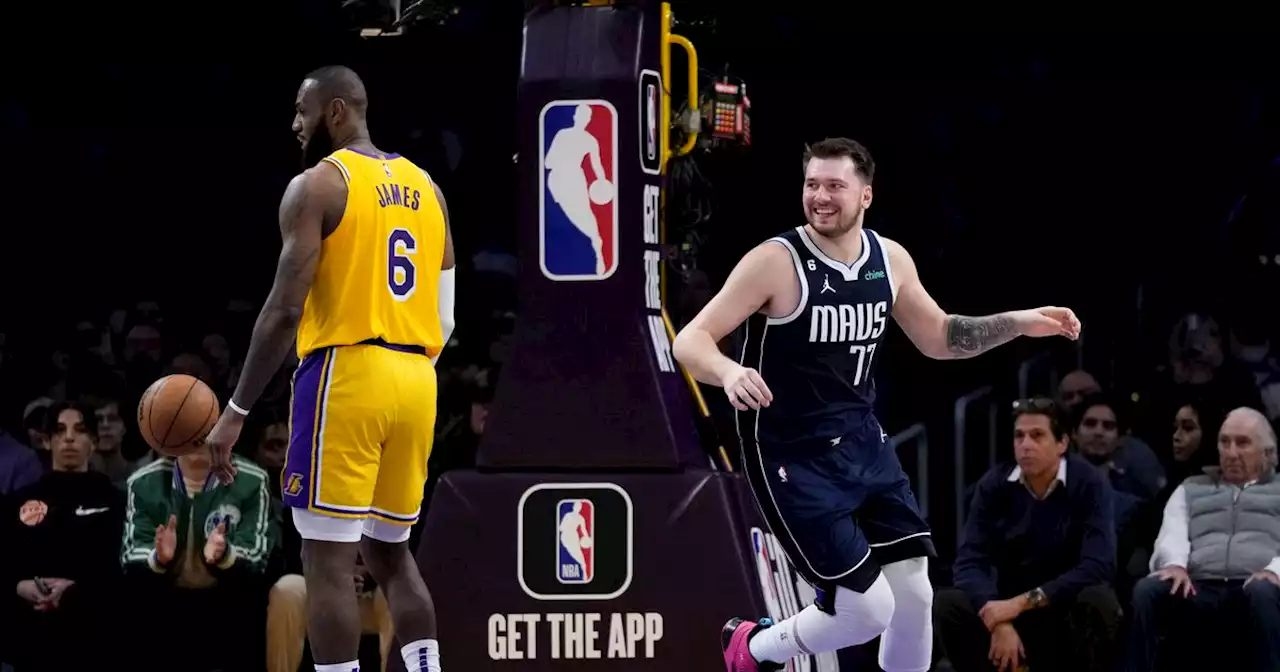 Luka Doncic, Mavs shine in clutch time to outlast Lakers, keep LeBron James from history