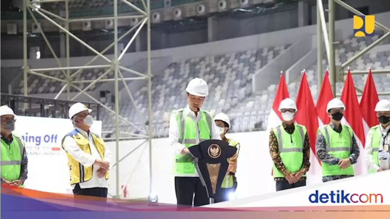 Jokowi Resmikan Pengatapan Stadion Indoor Baru GBK, Habiskan Rp 639 M