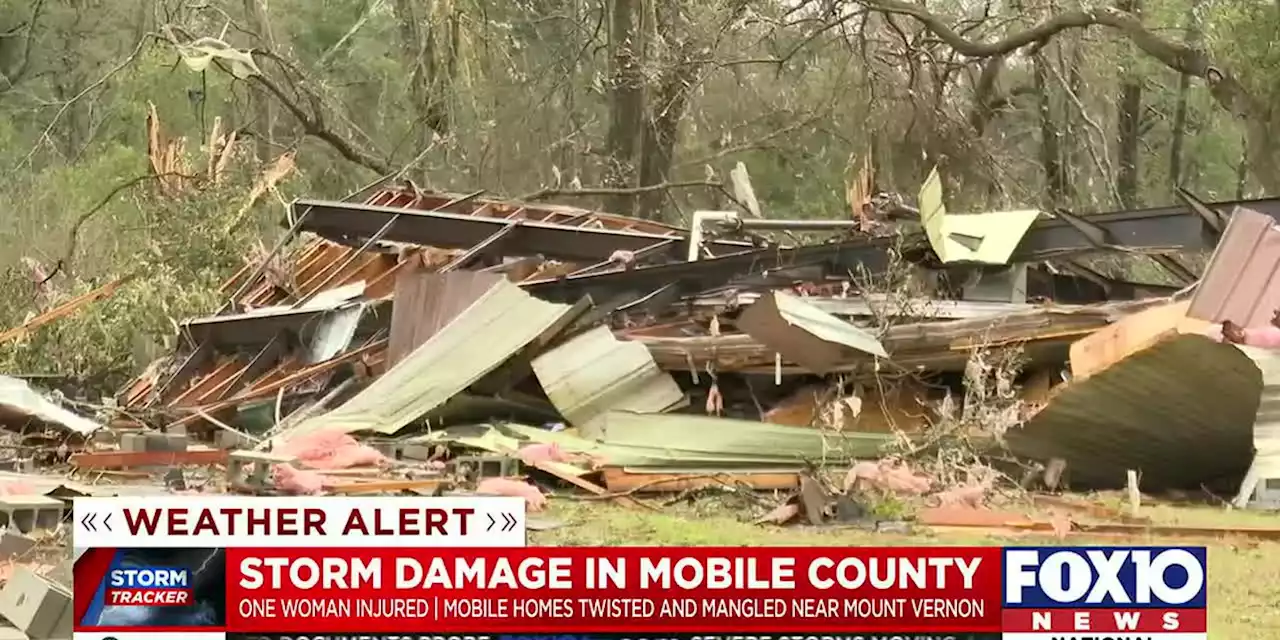 Tornado tears through north Mobile County near Mount Vernon