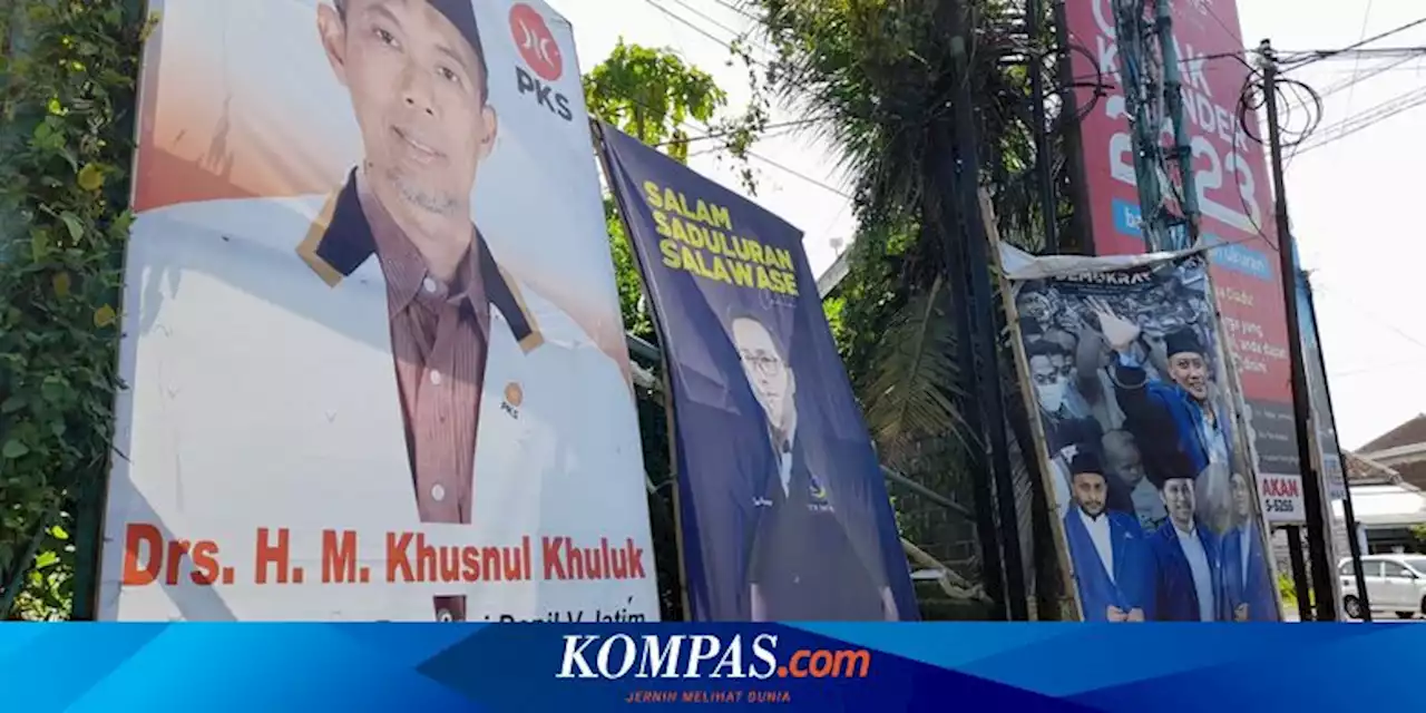 Belum Waktunya Kampanye, Baliho Caleg Sudah Berjejer di Jalanan Lumajang