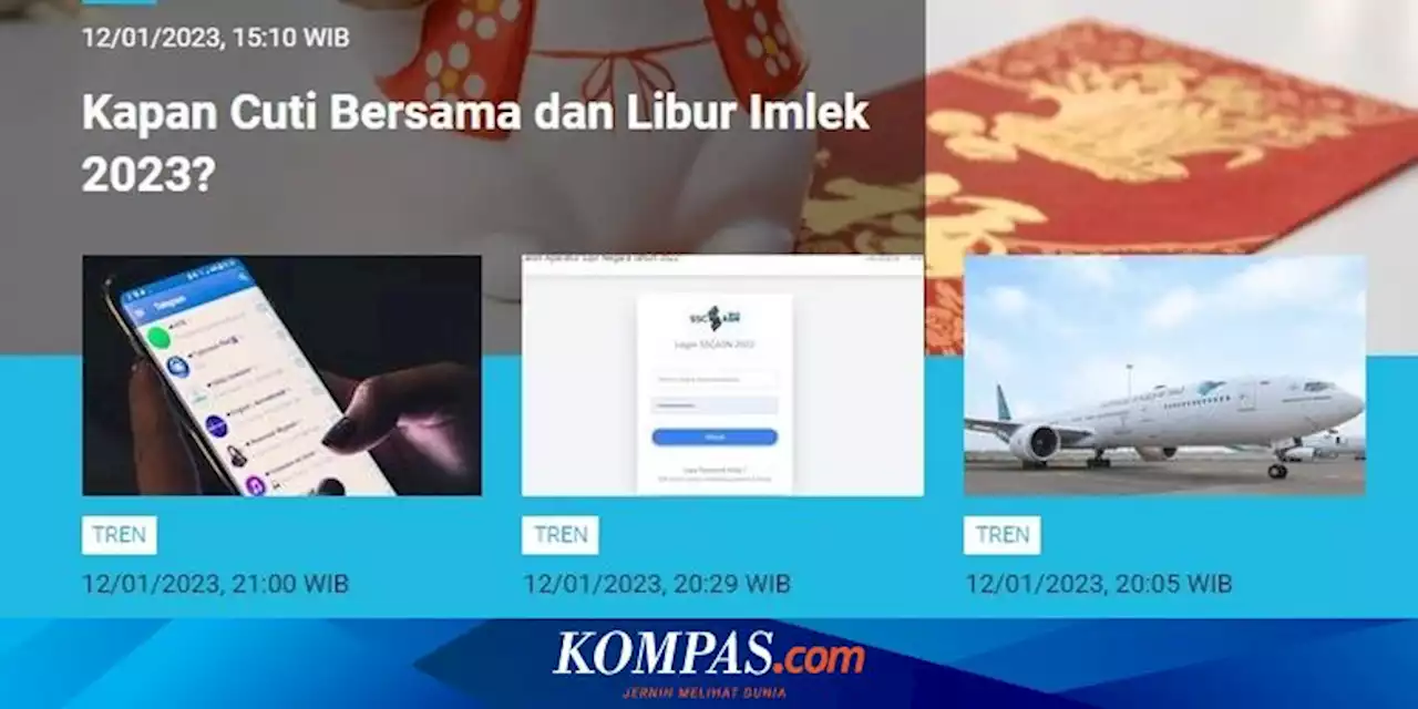 [POPULER TREN] Cuti Bersama Imlek 2023 | Media Asing Soroti Ria Ricis Bawa Anak Naik Jetski