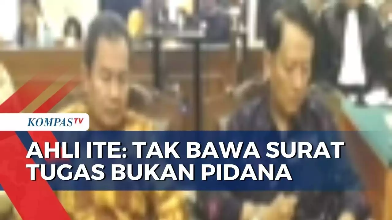 Ahli ITE dalam Sidang OOJ Irfan Widyanto: Tak Bawa Surat Tugas Bukan Pidana