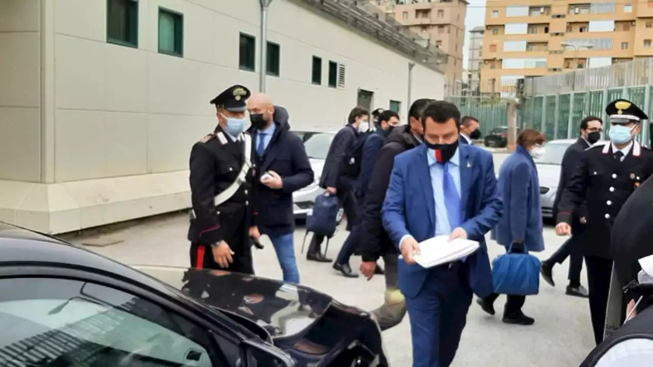 Processo Open Arms, Salvini arrivato nell’aula bunker dell'Ucciardone