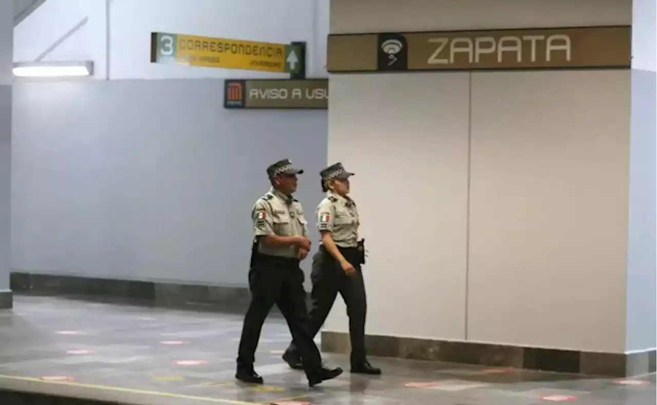 Senadores critican presencia de seguridad Guardia Nacional en el Metro