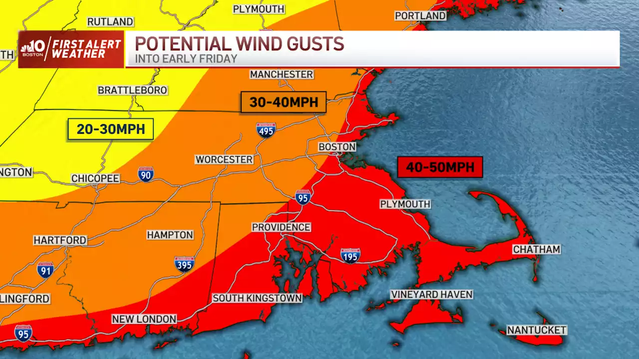 FIRST ALERT: Rain, Gusty Wind Sweeping Through Greater Boston