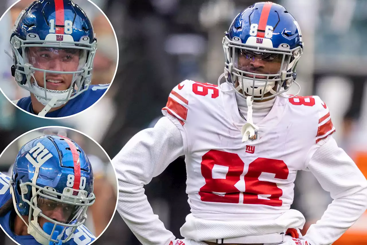 Giants’ unheralded receivers looking to make wild-card splash