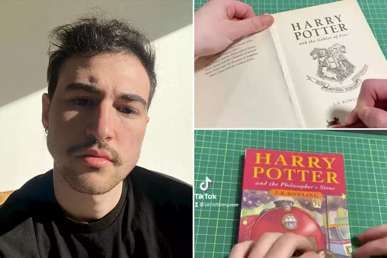 Transgender artist removes J.K. Rowling’s name from Harry Potter books, resells them