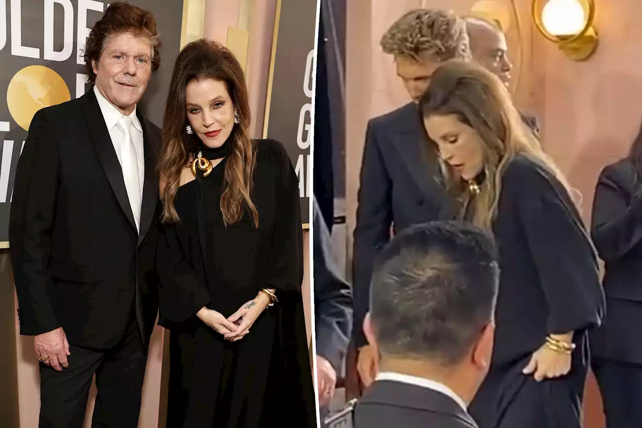 Lisa Marie Presley appeared unsteady at Golden Globes days before her death